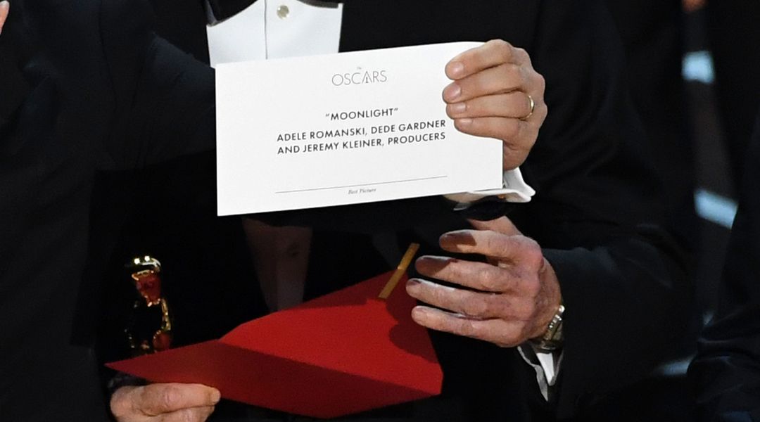 An envelope screw-up made Oscar 